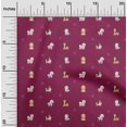 thumbnail image 1 of oneOone Polyester Lycra Fabric Grass & Puppies Dog Print Fabric BTY 56 Inch Wide, 1 of 3