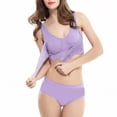 thumbnail image 5 of XZNGL Womens Non Steel Ring Adjustable Gathered Buckle Lace Bra Set, 5 of 5
