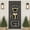 Black#2, variant on 2025 Happy Year The Themed Paper Door Pendant Decorations 2 Pack with 10m Ribbons & Hanging Accessories Indoor/Outdoor Party Scene Flat Hanging Ornaments