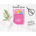 thumbnail image 3 of Darling Souvenir Pink Birthday Invitation Card 28 Pcs Fill or Write In Blank Invites Printable Party Supplies 5 x 7 Inches, 3 of 5