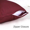thumbnail image 4 of Unique Bargains Silky-Soft Satin Pillow Cases with Zipper Long Pillowcase Pillow Covers, 4 of 8