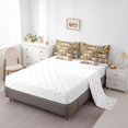 thumbnail image 3 of YST Bookshelf 7 Piece Comforter Set,Cartoon Bookcase Bedding Set Queen Size,Cartoon Cat Bed in a Bag,School Library Flat Fitted Sheet,Academic Books Soft Reversible Bed Set, 3 of 5