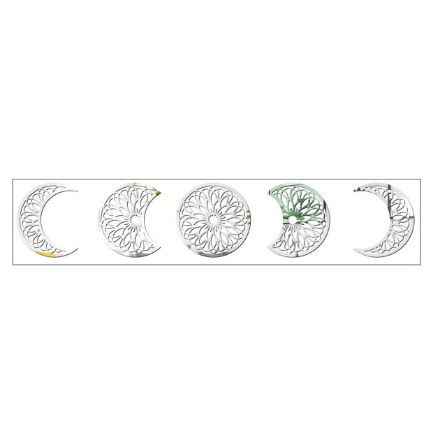 MasteelfCA 1 Set Chic Wall Stickers Pretty Bedroom Moon Design Decals Wall Window Stickers