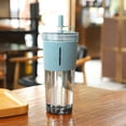 thumbnail image 1 of Gobelet de Voyage en Acrylique 700 ml - Tasse Réutilisable Isolée à Double Paroi avec Couvercle et Paille pour Boissons, 1 of 3