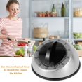 thumbnail image 2 of EIGTHTAIL Minuterie de Cuisine 60 Minutes en Acier Inoxydable, Minuterie de Cuisine à Remontage Mécanique, Rappel de l'Heure dans le Sens des Aiguilles d'Une Montre, Temps de Cuisson des Aliments, Horloge Analogique (Noir), 2 of 9