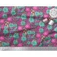 thumbnail image 1 of Soimoi Polyester Crepe Fabric Leaves & Peony Floral Print Fabric by Yard 52 Inch Wide, 1 of 3
