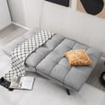 thumbnail image 3 of Costway Convertible Futon Sofa Bed Memory Foam Couch Sleeper with Adjustable Armrest Grey, 3 of 10