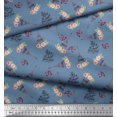 thumbnail image 3 of Soimoi Velvet Fabric Text,Floral & Eiffel Tower Architectural Decor Fabric Printed Yard 58 Inch Wide, 3 of 3