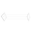 thumbnail image 3 of 9 X 9 X 36" 1/2" Rods Clear Riser Acrylic Transparent Plexiglass Pedestal Table Display Podium Glorifier Riser Stand Centerpiece Flower Sculputure Merchandise Lamp Book Stand 2X10136-9X9"+4X10133-36", 3 of 5