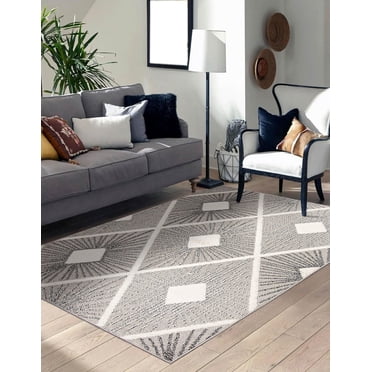 ECARPET Jute Style Area Rug for Bedroom, Living Room, Dining Room Ophelia Collection