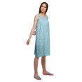 thumbnail image 3 of Moomaya Cotton A-Line Sleepwear For Ladies Round Neck Button Placket Nightdress, 3 of 6