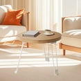 thumbnail image 4 of RKSTN Petites Tables Rondes en Bois Petite Table Pliante Table d'Appoint pour Sofa Petite Table Ronde Mobile Petite Table à Manger pour la Maison Extérieur pour la Maison, 4 of 5