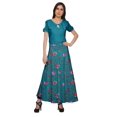 thumbnail image 2 of Moomaya Jupe Longue en Rayonne Imprimée pour Femmes Grande Taille Jupe Maxi à Taille Nouée, 2 of 6