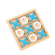 Meitianfacai Wooden Tac Toe Game for Kids Mini Board Game XO Chess Board Game Family Children Puzzle Game Educational Toys for Kids, Birthday Party Favors, Goody Bag Stuffers