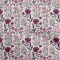 thumbnail image 1 of oneOone Velvet Dark Magenta Fabric Floral Retro Craft Projects Decor Fabric Printed By The Yard 58 Inch Wide, 1 of 5