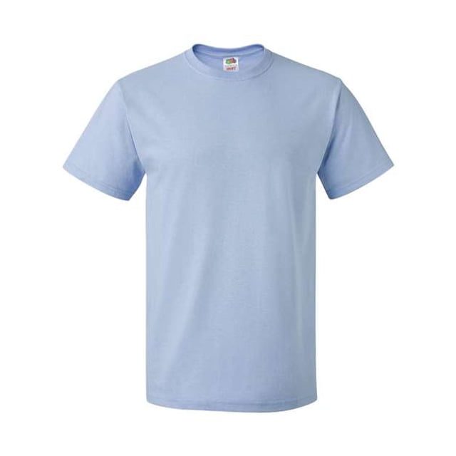 Fruit Of The Loom T-Shirt à Col Rond à Manches Courtes en Coton HD pour Hommes, 6TG, Bleu Pâle