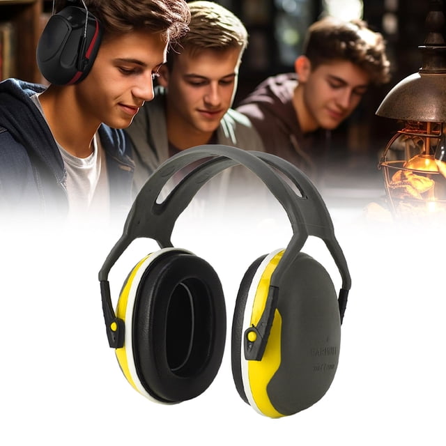Noise Cancelling Earmuff Foldable, Ergonomic Headband, Adjustable for Sleeping Working