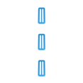 thumbnail image 4 of ZLight Weight Belt Slide Keeper Dive Fittings Holder Buckles Small Aluminum Scuba Diving Webbing Harness Retainer Tool Blue 3Set, 4 of 6