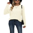 thumbnail image 2 of Pull Léger pour Femme Pulls Décontractés en Maille pour Femme, 2 of 10