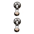 thumbnail image 3 of Youkk Iron Made Candle Holders With Exquisite Craft For Halloween Decoration Chilling Candlestick K 2Set, 3 of 6