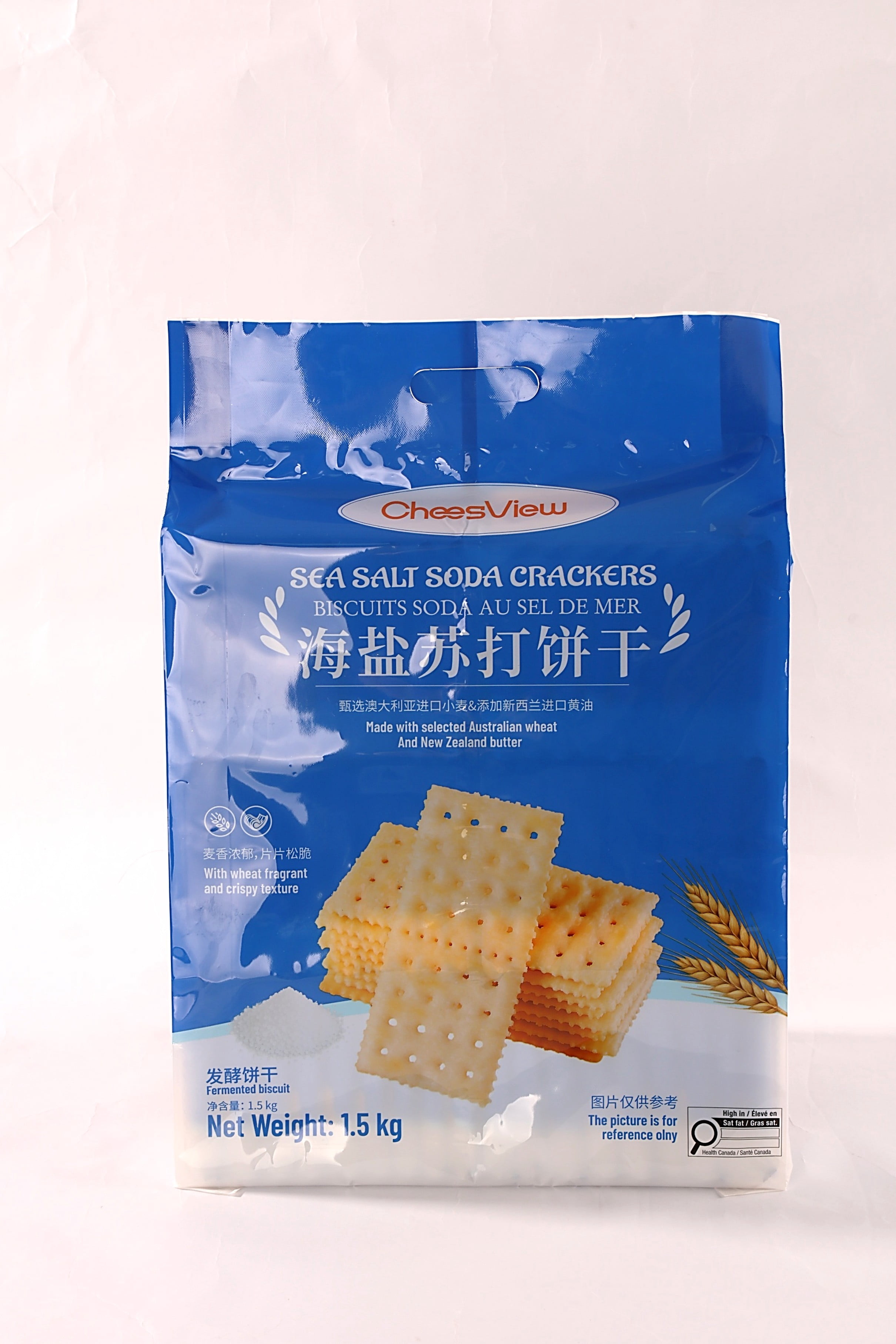 Cheese View Sea Salt Soda Crackers