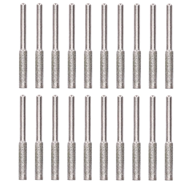 FLAMEEN Tête de Meulage pour Tronçonneuse, Affûteur de Tronçonneuse 20 Pcs pour Réparation