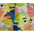 thumbnail image 5 of oneOone Polyester Spandex Medium Yellow Fabric Abstracts Sewing Material Print Fabric By The Yard 56 Inch Wide, 5 of 5