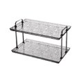 thumbnail image 1 of YIMWNYI Bathroom Kitchen Organizer 2 Tier Vanity Storage Rack, Cosmetic Organizer, Stackable Storage Rack, Elegant Design, Durable Plastic Material, Easy Maintenance, Home and Office Decor, 1 of 6
