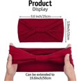 thumbnail image 2 of 4 Bandeaux Larges pour Femmes, Bandeau Élastique pour Filles, Course, Yoga, 2 of 3