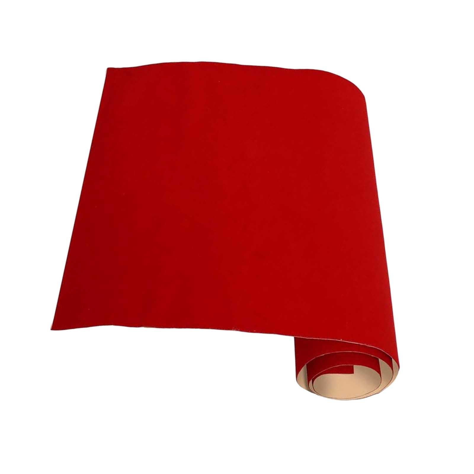 Velvet Jewelry Box Liner Fabric for Jewelry Box, Material Curtains, Durable Resistant for Craft Making - Red 40x148cm