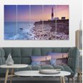 thumbnail image 1 of Portland Bill Lighthouse in Dorset - Modern Seashore Canvas Wall Art, 1 of 4