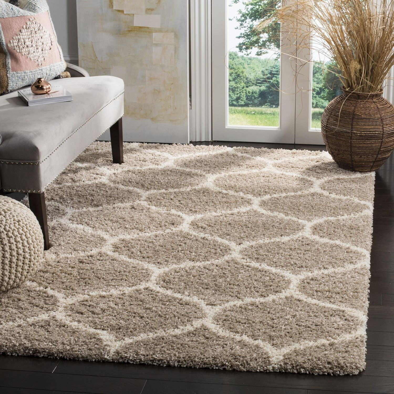 Safavieh Hudson Arline Tapis Géométrique Shag