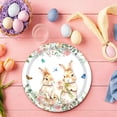 thumbnail image 1 of FcBaudy Easter Theme Party Tableware Set Spring Flower Bunny Disposable Party Supplies Disposable tableware, 1 of 4