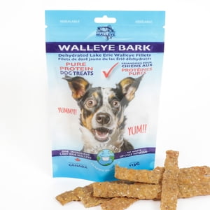 Taylor Fish Walleye Bark, Dehydrated Lake Erie Walleye Fillets for Dogs, 113 G
