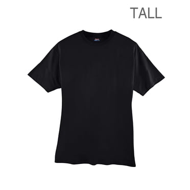 Hanes Beefy-T Men`s Tall T-Shirt - Best-Seller, LT, Black