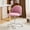 Purple, variant on Ktaxon Armless Home Office Desk Chair Cute Mid Back Vanity Stool Teddy Velvet Swivel Task Chairs with Wheels White