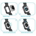 thumbnail image 2 of Apple Watch 3 Cases 38mm, Rugged Protective Case with Strap Bands for Apple Watch Series 3 2017 [38mm, Compatible with Apple Watch 38mm Series 3/Series 2/1/Original (2015) ] (Red), 2 of 8