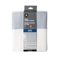 thumbnail image 5 of Hometrends Textured Waffle Stripe Fabric Shower Curtain, 5 of 5
