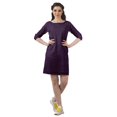 thumbnail image 2 of Moomaya Printed Tunic Dresses Women Back Slit 3/4 Sleeve Dress With Pockets, 2 of 4