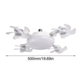 thumbnail image 3 of Uscallm E27 Ceiling Fan Light Remote Control Silent Bedroom Pendant Light Energy-Saving Eye Protection Fan Light Kit for Living Room Dining Room, 3 of 6