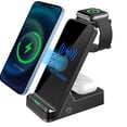 thumbnail image 1 of Station de Recharge Sans Fil 3-en-1 Rapide 15W avec Station d'Alimentation - H15, 1 of 5