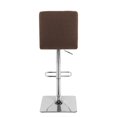 thumbnail image 2 of CorLiving Quinn Modern Fabric Upholstered Adjustable Height Barstools Set of 2 - Swivel Bar Stools with Back, Perfect Kitchen Stools for Island, Bar Chairs & Counter Height Stools, 2 of 9