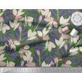 thumbnail image 2 of Soimoi Green Poly Georgette Fabric Laurel Leaves Print Fabric by the Yard 42 Inch Wide, 2 of 2