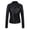 Black, variant on IROINID Women's Short Faux Leather Jacket Notch Lapel Solid Color Long Sleeve Jacket Zipper Pocket Outerwear, Black