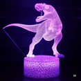 thumbnail image 1 of 3D LED Night Light Lamp Dinosaur Series 16Color Night Light with Remote Control Table Lamps Toys Gift For kid Home Decoration, 1 of 7