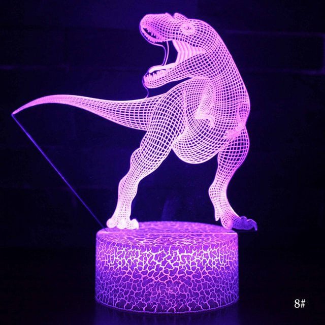 3D LED Night Light Lamp Dinosaur Series 16Color Night Light with Remote Control Table Lamps Toys Gift For kid Home Decoration
