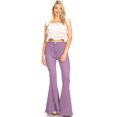 thumbnail image 4 of Feinuhan Women's High Waist Flared Bell Bottom Jeans, Purple, Small, 4 of 5