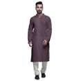 thumbnail image 1 of Atasi Kurta-Pyjama Long en Coton Imprimé pour Hommes, Kurta-Pyjama Décontracté de Designer, Vêtements, 1 of 5