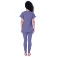 thumbnail image 3 of Moomaya Ensemble de Nuit pour Femmes Pyjama en Coton Tenue de Sommeil 2 Pcs Chemises de Nuit, 3 of 7