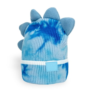 WinterProof Dino Toque Arctic Blue Tie Dye Knit Beanie
